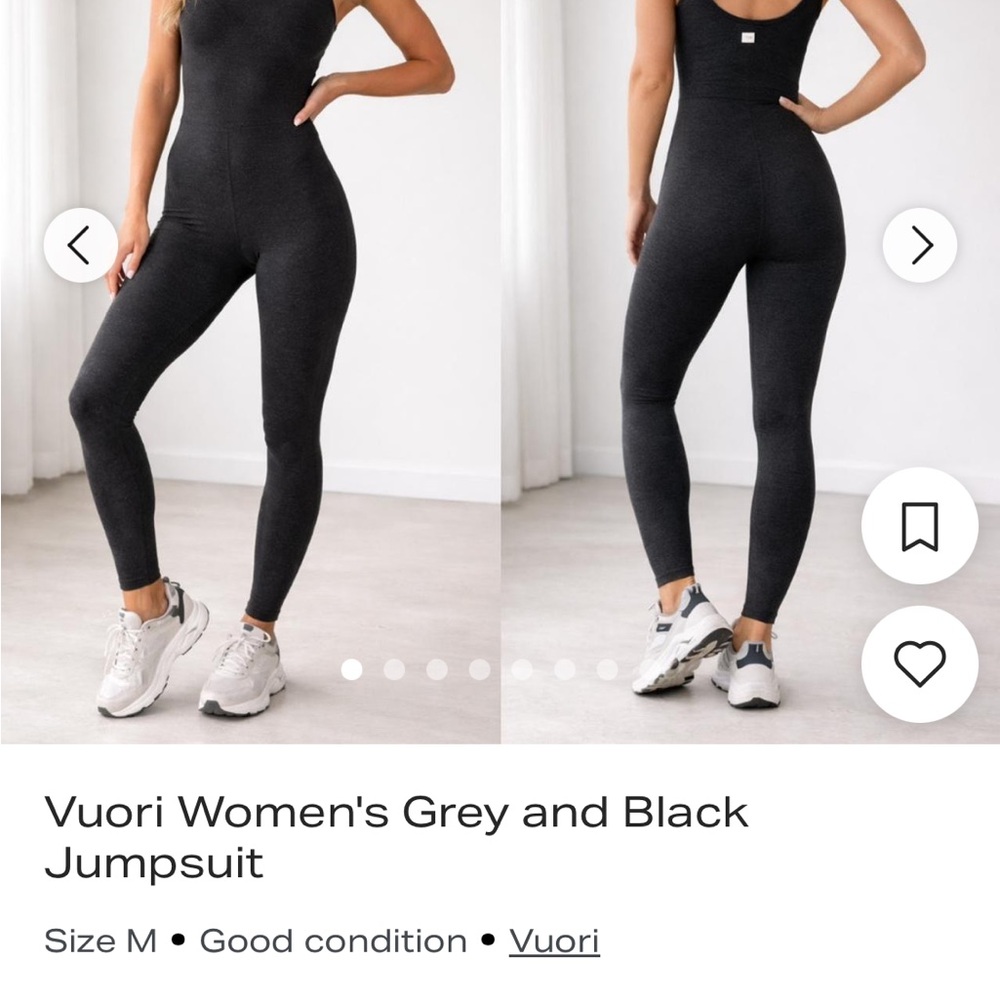 Vuori Halo Black Heather Jumpsuit